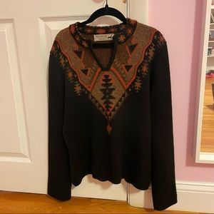 Peruvian Link Pattern Sweater
